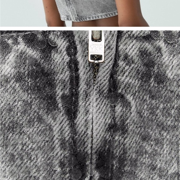 NWT ZARA TRF SEQUINNED FOIL
DENIM CROP TOP SIZE M
🚨 FINAL PRICE NO ACCEPT OFFERS - Picture 8 of 14